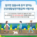 [알쓸돈책] ①걸으면 걸을수록 돈이 쌓이는 건강생활실천지원금제