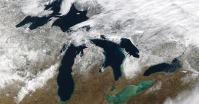 이러다 사라져 미국 오대호 면적 역대 최저