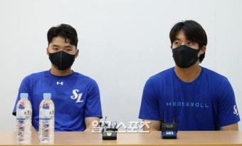 [포토]소감 밝히는박해민 원태인