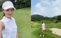 이소연, 물오른 미모+꿀피부 힐링골프 근황공개