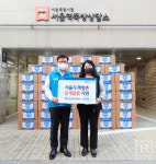 우리은행, 서울역쪽방상담소에 방한물품 전달