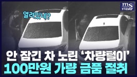 내 차는 혹시? 안 잠긴 차 노린 춘천 차량털이