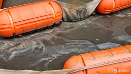 시멘트 아니야?⋯아파트 공사현장 토사물로 만천천 몸살