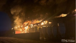 춘천 양계농장 화재⋯닭 17만 마리 소사