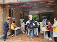 완주군, 소양중학교서 청소년 아침밥 먹기 캠페인 진행