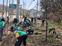 새마을운동 함양군지회, 탄소중립 실천 꽃밭 가꾸기