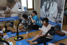 블루크로스의료봉사단, 정미면 수당리에서 펼쳐진 의료봉사