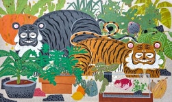 집을 지키는 호랑이, 태우 작가 초대 개인전《호호시절IV》