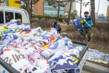 [오늘의포토] 북구, 불법 광고현수막 철거