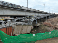 광신대교 측면 보행교 5m 붕괴…여름 폭우 영향 추정