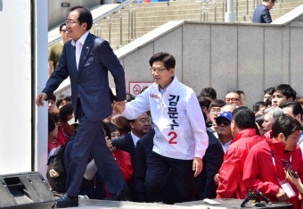 홍준표, 김문수에 일갈 