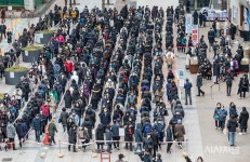 [포토]목동 행복한백화점 마스크 공적판매