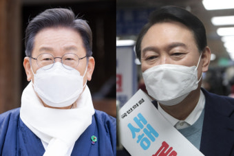 설 민심 여전히 '오리무중'…이재명 40.4% 윤석열 38.5% [한길리서치]