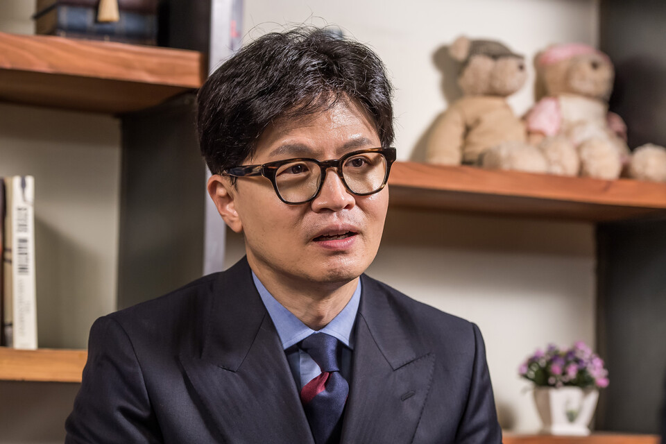 한동훈 대표, 대통령에 반대한다는 이유는 개인적이 아니라고 밝혀