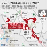 서울시 신규택지 후보지 서리풀 공공주택지구