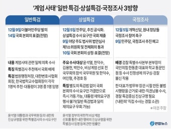 '계엄 사태' 일반 특검·상설특검·국정조사 3방향