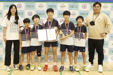태장초등학교 역전승으로 한국초등배드민턴연맹회장기대회 3년 만에 우승 차지해