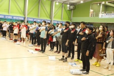 [포토] 제4회 송파구협회장기배드민턴대회 개회식 및 경기 모습