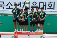 [소년체전테니스] 13세 단체전 남자 충북선발, 여자 경기선발 정상 올라