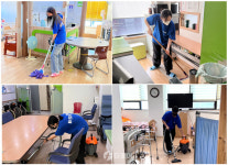 bhc 해바라기 봉사단, 추석 맞아 요양시설 방문해 봉사활동 진행