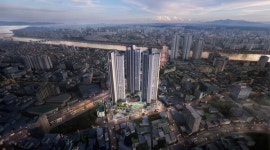 번영로 롯데캐슬 센트럴스카이, 세대당 1.41대 후한주차공간 어필