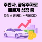 주만사 '공유 주차 서비스', 이용자 수 2배 증가
