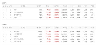 아리바이오가 새 주인 소룩스, 호실적 한세엠케이·SJM·상지카일룸·두올·미래생명자원·중앙백신·메타바이오메드, 다이나믹디자인 상한가... 