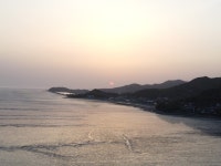 [포토] 미세먼지 낀 강화도 동막해변 뿌연 저녁노을