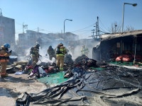 수원 세류동 고물상에 불, 인명피해 없어