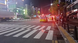 오산 원동서 우회전 시내버스 10대 보행자 치어... 4명 경상