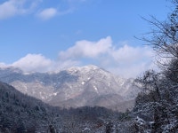 동두천 생연동 못골 임도에서 본 소요산 설경