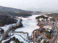 [드본세] 흰 눈에 덮인, 포천 고모저수지