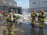 김포 고철처리업체 화재…인명피해 없어