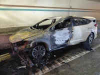 용인 수도권제2순환고속도로 삼가터널서 차량 화재...인명피해 없어