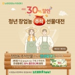 농협, 농협몰서 청년창업농 생산 우수 농축산물 할인 실시