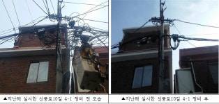 영등포구, 공중선 정비로 맑은 하늘 되찾는다