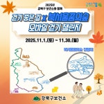 걷기 좋은 11월... 강북구 ‘북서울꿈의숲 모바일 걷기 챌린지’