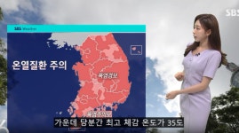[기상속보]오늘날씨 전국 곳곳 폭염특보 5∼80 강한 소나기 서울 낮 34도...주간날씨 예보