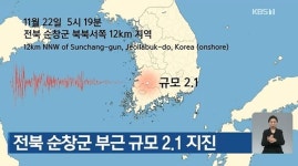 전북 육지·해역 5년간 규모 2.0 이상 지진 20여건 발생...큰 규모 언제든 발생 가능, 왜?