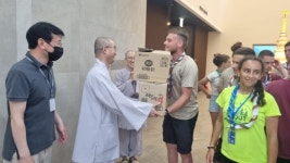 불가리아 잼버리 대원들 세종 전통문화체험관에서 안도