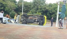 심정지 환자 이송하던 구급차-화물차량 충돌