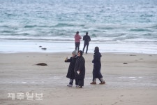 제주의 낭만 겨울바다