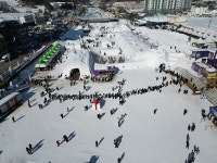 겨울 최고의 설경 선자령...사람도, 관광버스도 가득