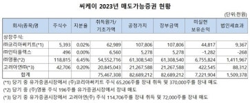영풍 가족회사 씨케이, 주주가치에 반한다