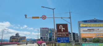 성주문화예술회관 인근 성주교차로 교통안전시설물 보강