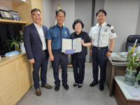 수륜 김용희 조합장, 교통약자 보호에 감사장 받아
