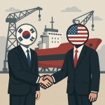 韓美 무역협상이 띄운 조선주…ETF 띄운 신한·미래운용도 웃었다