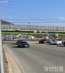 월평교차로 서부양산 방면 차선 실종…사고 날라