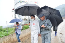 이순걸 울산 울주군수, 화재피해 양돈농가 격려