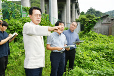 이순걸 울주군수, 운화리 교통환경 개선 점검
